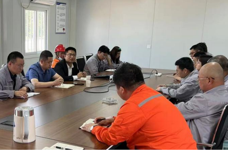 張勇帶班檢查華北公司日照旭科新材料、東營原油儲備項目