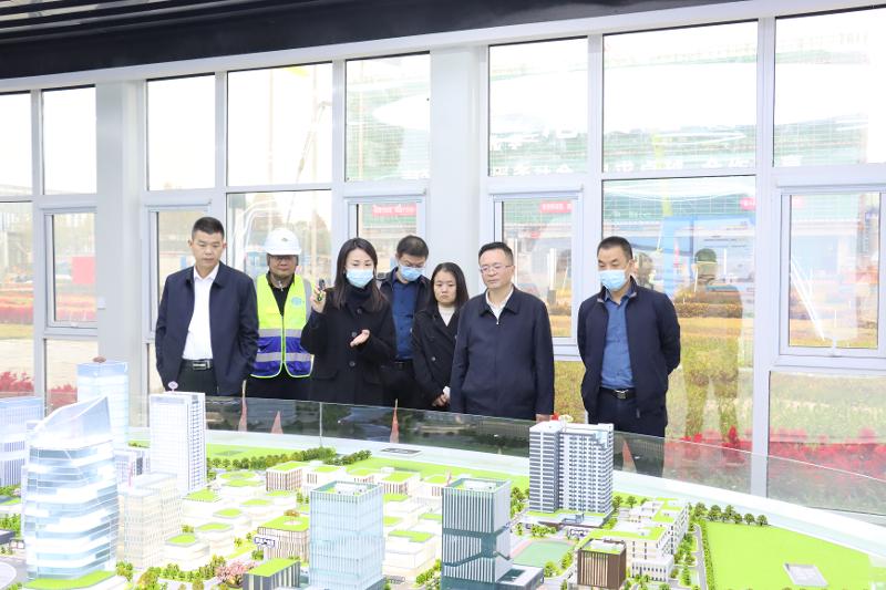 2022年11月，岳陽市人大常委會副主任喻文赴岳陽自貿(mào)片區(qū)產(chǎn)業(yè)綜合體項目調(diào)研